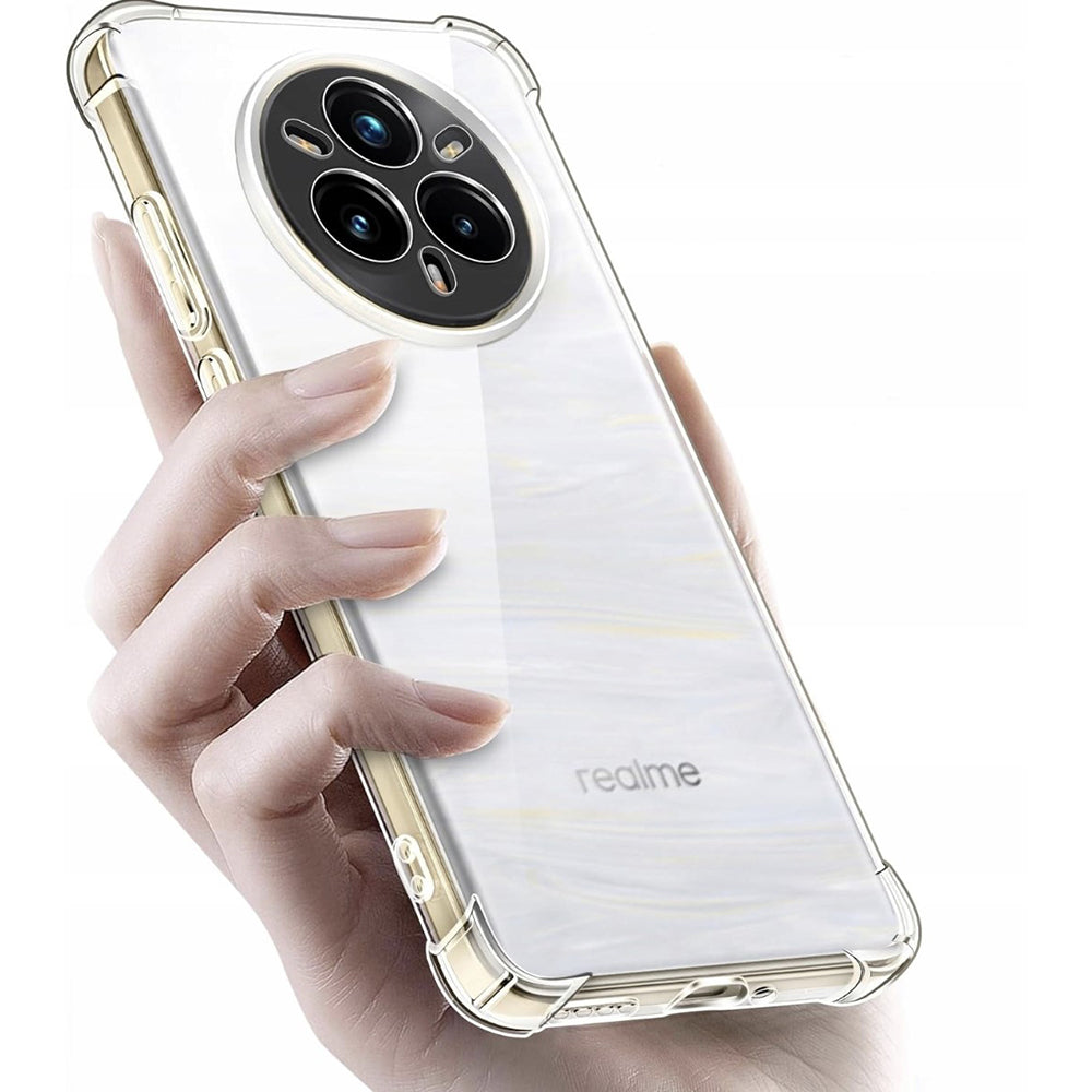 Custodia per Realme 14 Pro+, Techsuit, Shockproof Clear, Trasparente