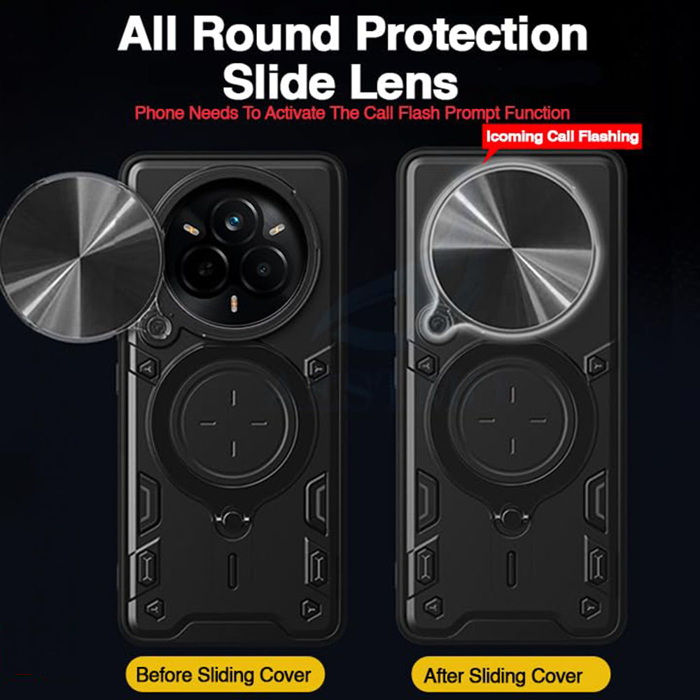 Custodia per Realme 14 Pro, Techsuit, CamGuard Pro, Nera