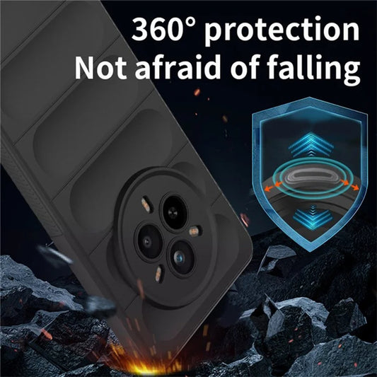 Custodia per Realme 14 Pro, Techsuit, Magic Shield, Nera