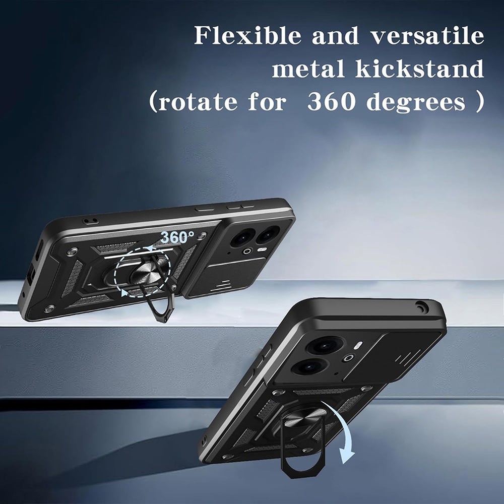 Custodia per Realme 14T / 14, Techsuit, CamShield, Nera