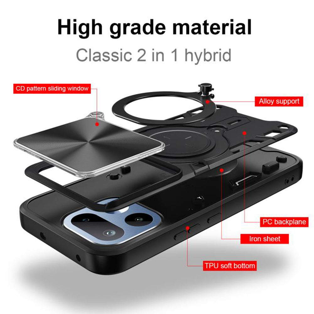 Custodia per Realme 16 Pro+, Techsuit, CamGuard Pro, Nera