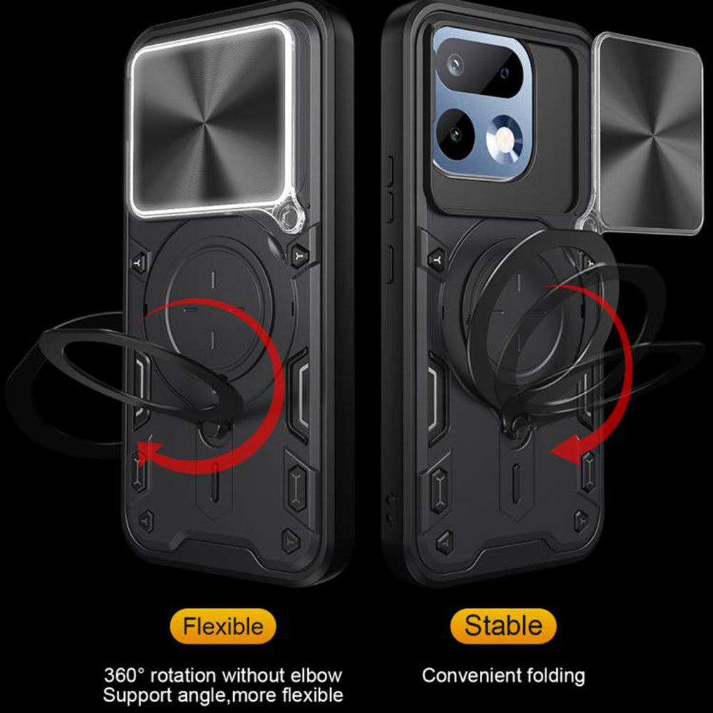 Custodia per Realme 16 Pro+, Techsuit, CamGuard Pro, Nera