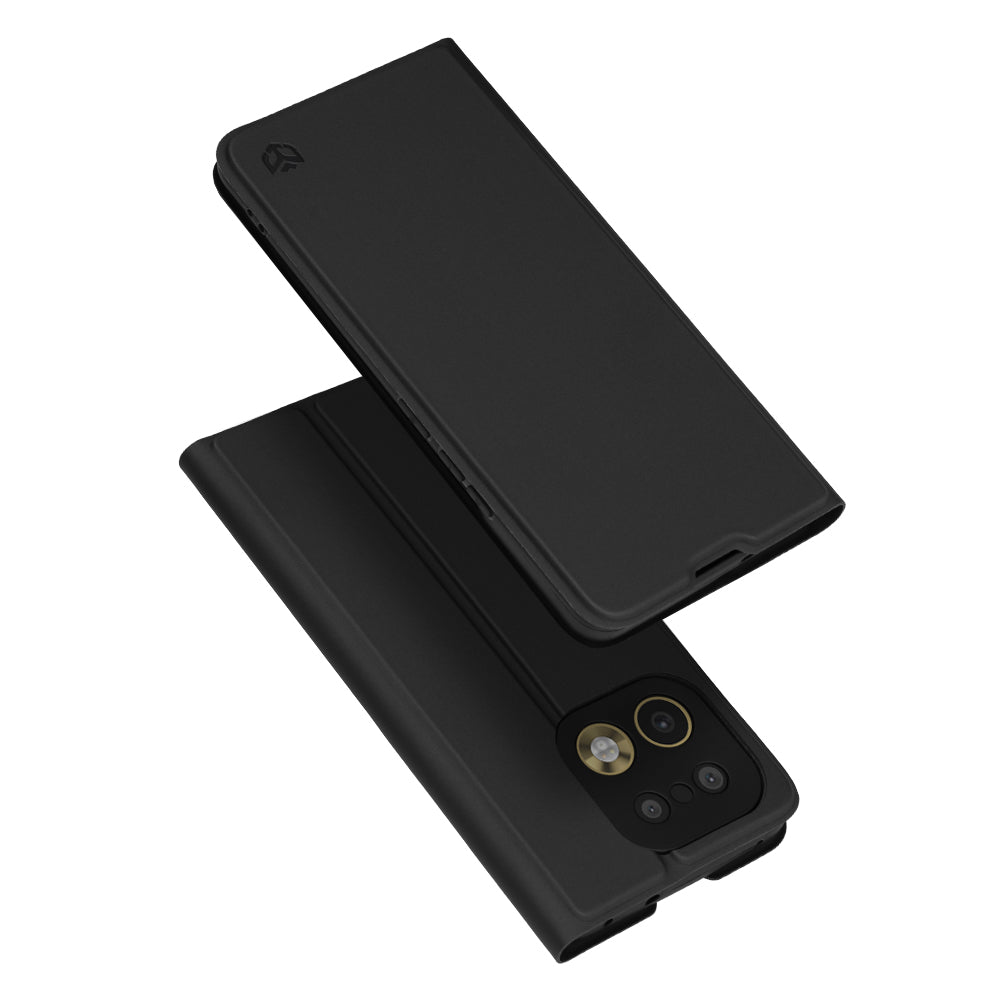 Custodia per Realme 16 Pro+, Techsuit, Magskin Book, Nera