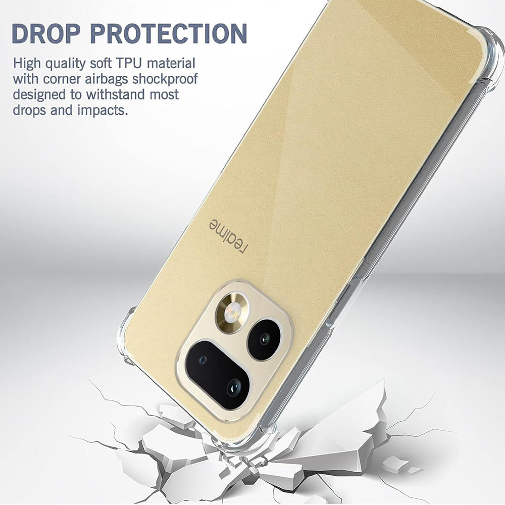 Custodia per Realme 16 Pro+, Techsuit, Shockproof Clear, Trasparente
