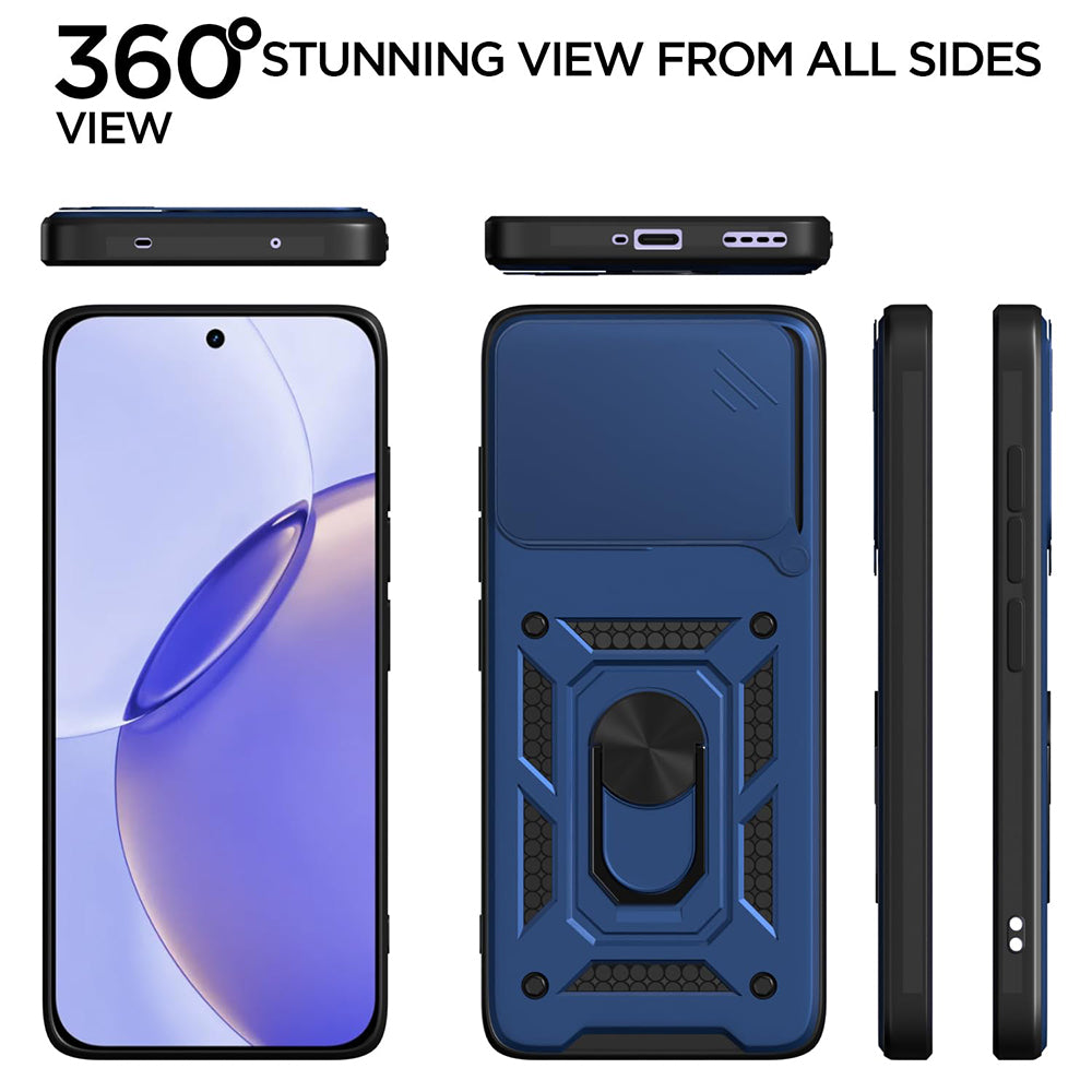 Custodia per Realme 16 Pro, Techsuit, CamShield, Blu