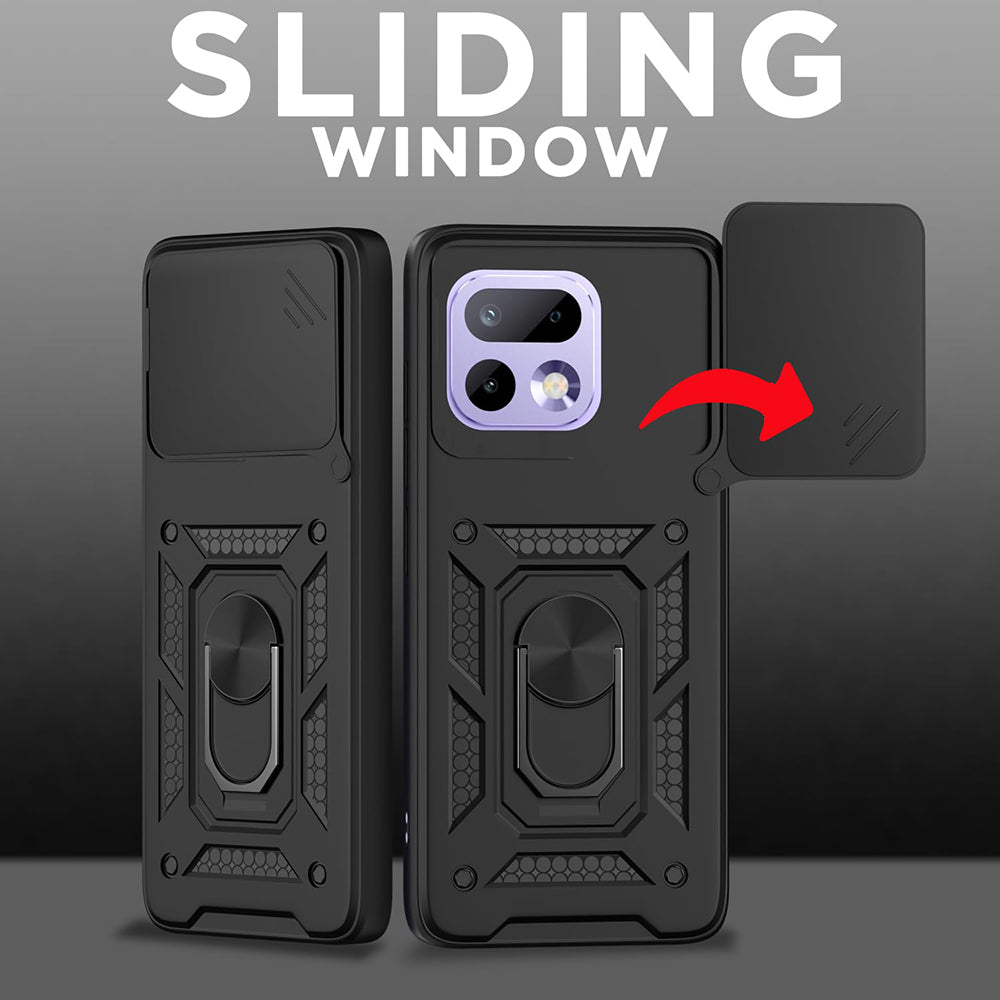 Custodia per Realme 16 Pro, Techsuit, CamShield, Nera