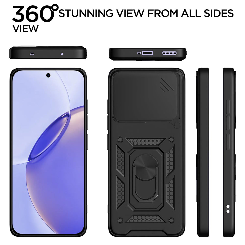 Custodia per Realme 16 Pro, Techsuit, CamShield, Nera