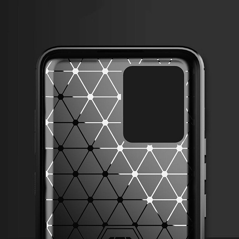 Custodia per Realme 8 Pro / 8, Techsuit, Carbonio, Nera