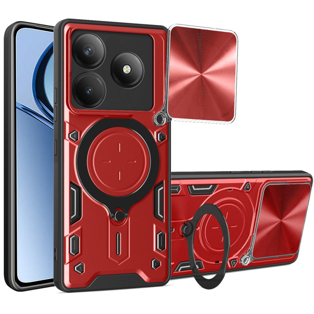 Custodia per Realme C63 / C61, Techsuit, CamGuard Pro, Rossa