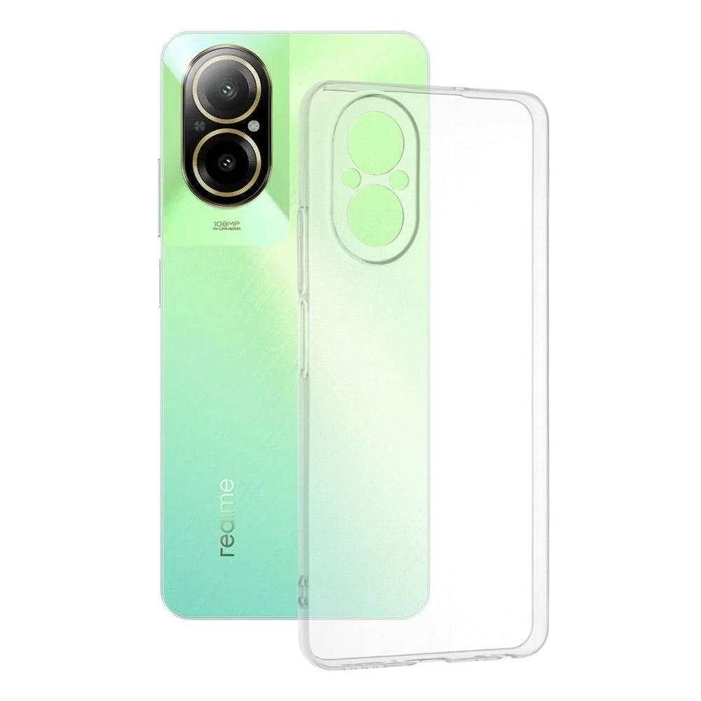 Custodia per Realme C67 4G, Techsuit, Chiara, Trasparente
