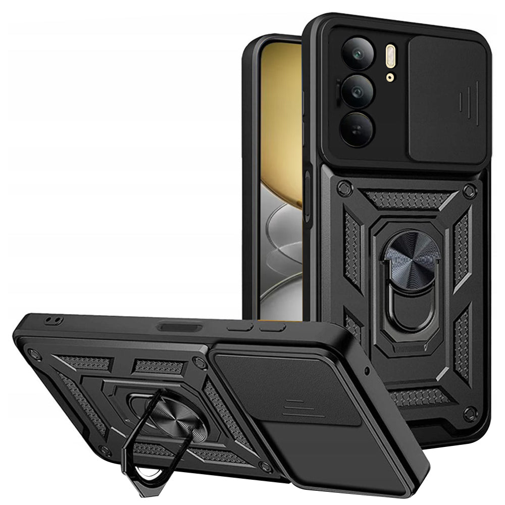 Custodia per Realme C75 5G / 14x, Techsuit, CamShield, Nera