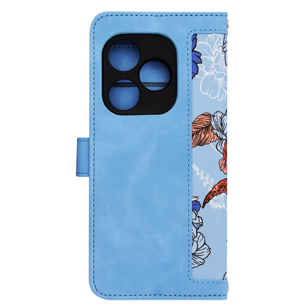 Custodia per Realme GT 6T / GT 6, Techsuit, FlipCraft, Blu