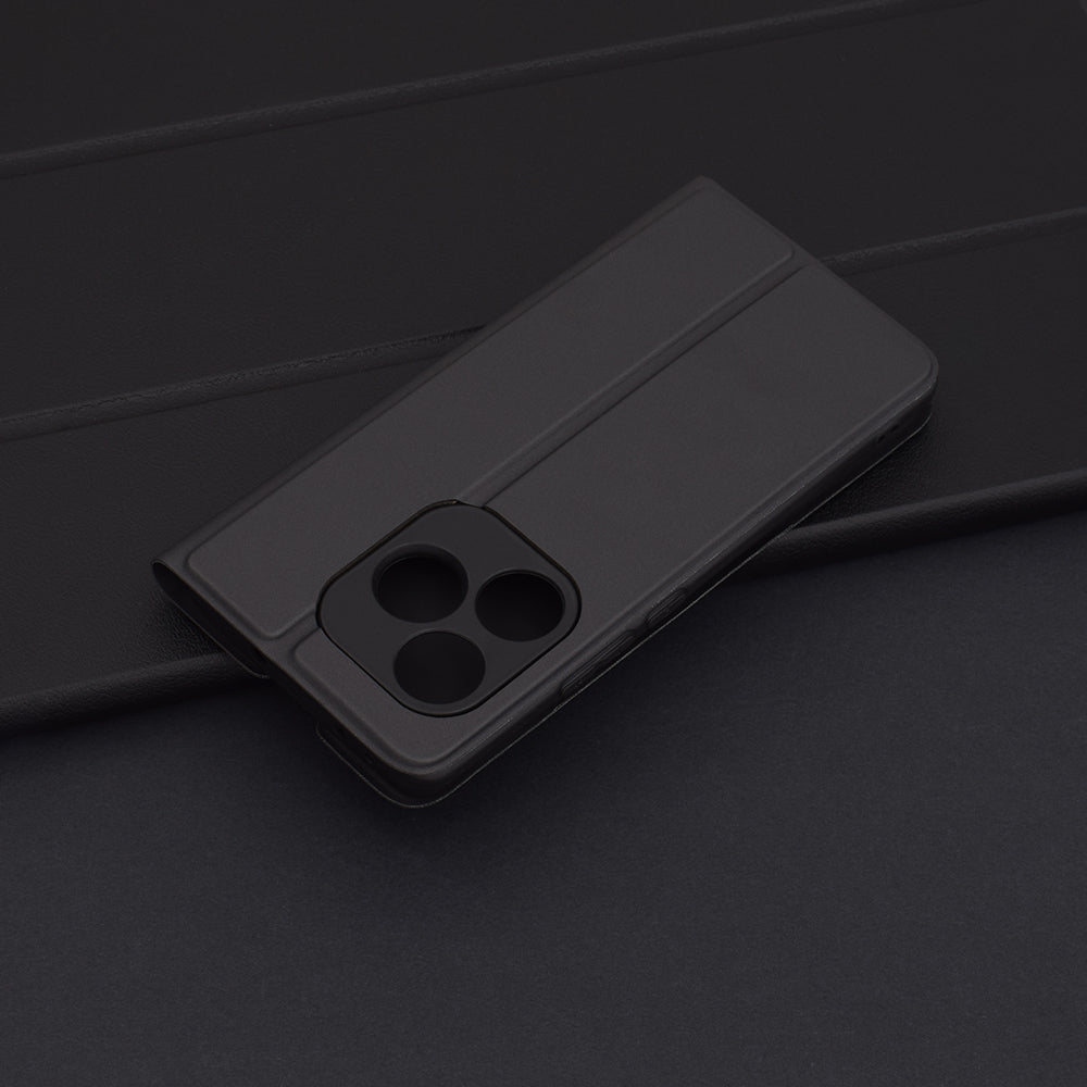 Custodia per Realme GT 6T / GT 6, Techsuit, Magskin Book, Nera