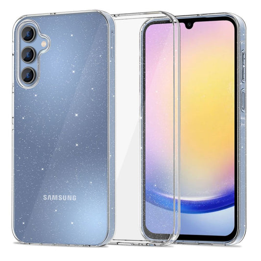 Custodia per Samsung Galaxy A16 5G A166 / A16 4G A165, Tech-Protect, Flexair Glitter, Trasparente