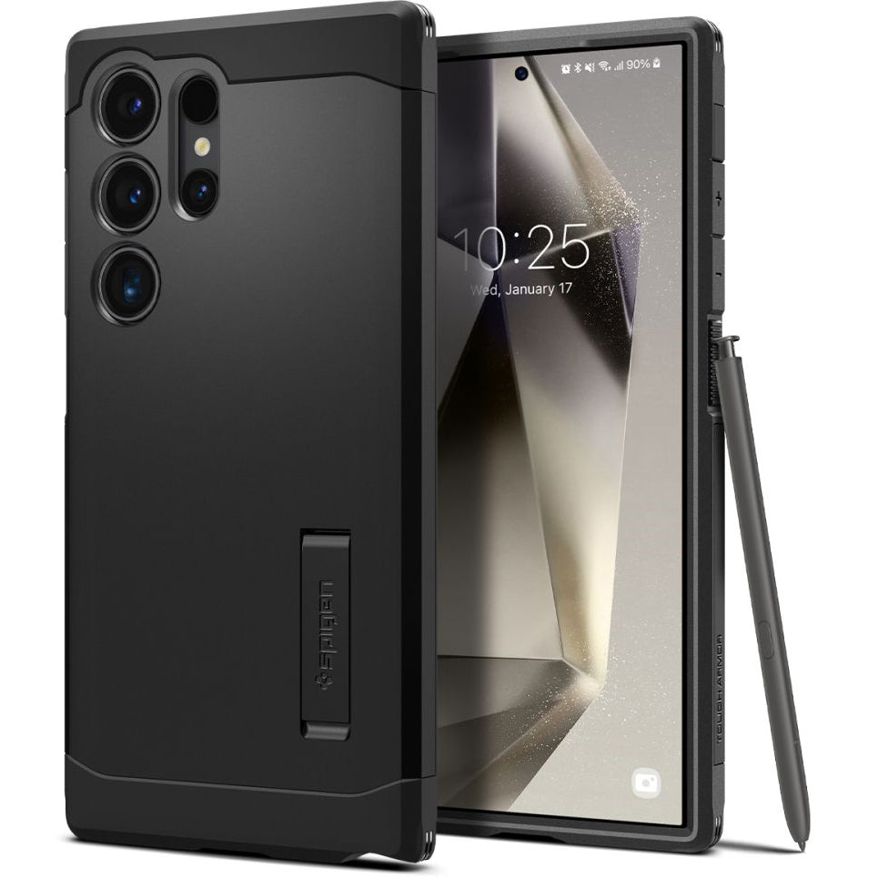 Custodia per Samsung Galaxy S24 Ultra S928, Spigen, Tough Armor, Nera ACS07300