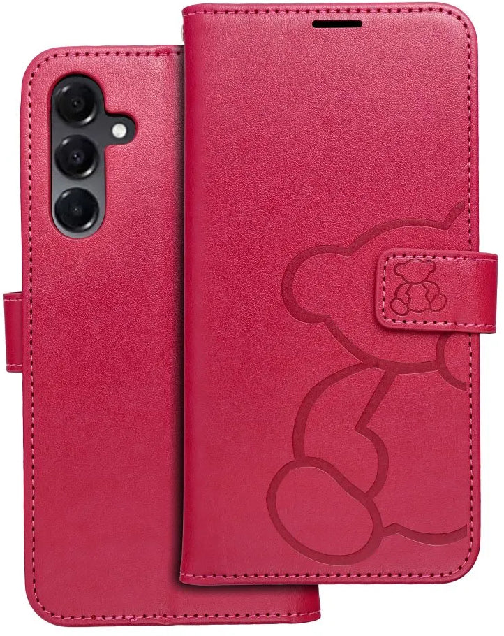 Custodia per Samsung Galaxy A16 5G A166, OEM, MEZZO Teddy Bear, Magenta