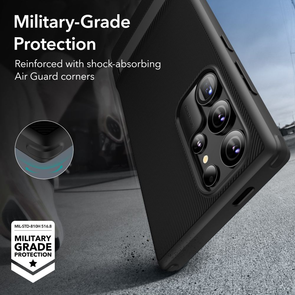 Custodia per Samsung Galaxy S24 Ultra S928, ESR, Air Shield Boost, Nera