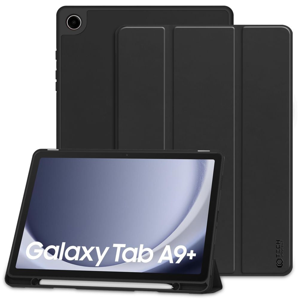 Custodia per Samsung Galaxy Tab A11+ / Tab A9+, Tech-Protect, SC PEN, Nera