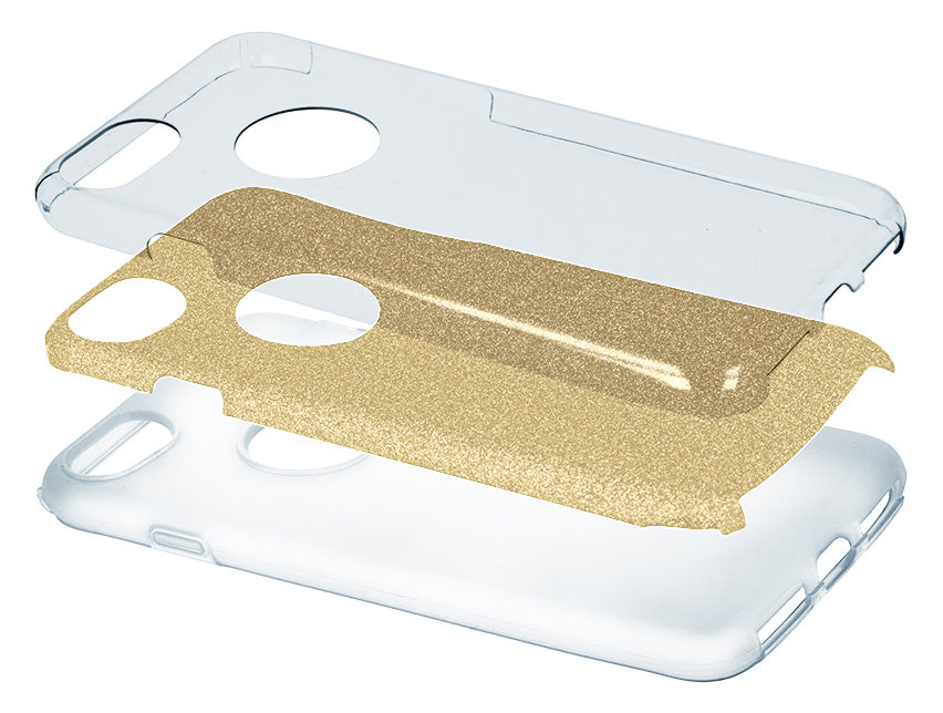 Custodia per Samsung Galaxy A25 A256, OEM, Glitter, Dorata