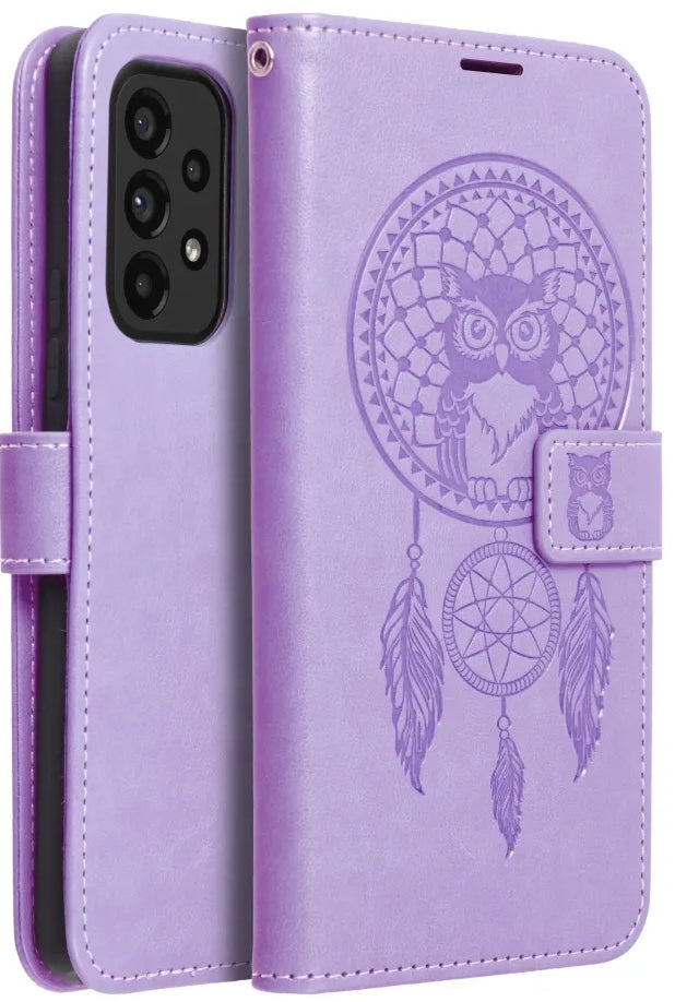 Custodia per Samsung Galaxy A52s 5G A528 / A52 5G A526 / A52 A525, OEM, MEZZO Dream Catcher, Viola