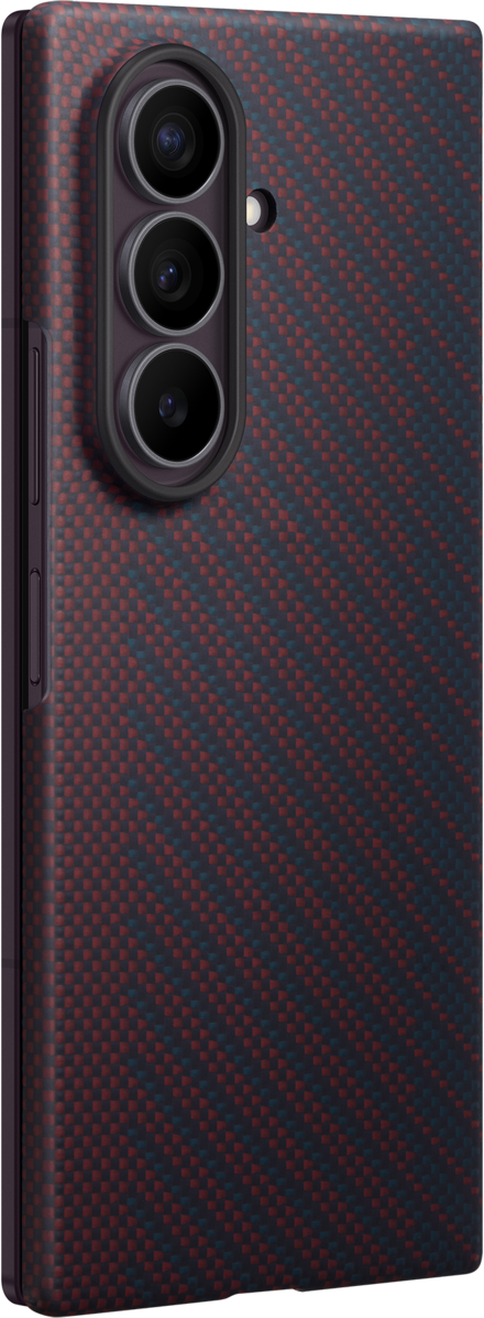 Custodia per Samsung Galaxy Z Fold8 Ultra F976, Carbon Magnet Case, Rossa EF-KF976SREGWW