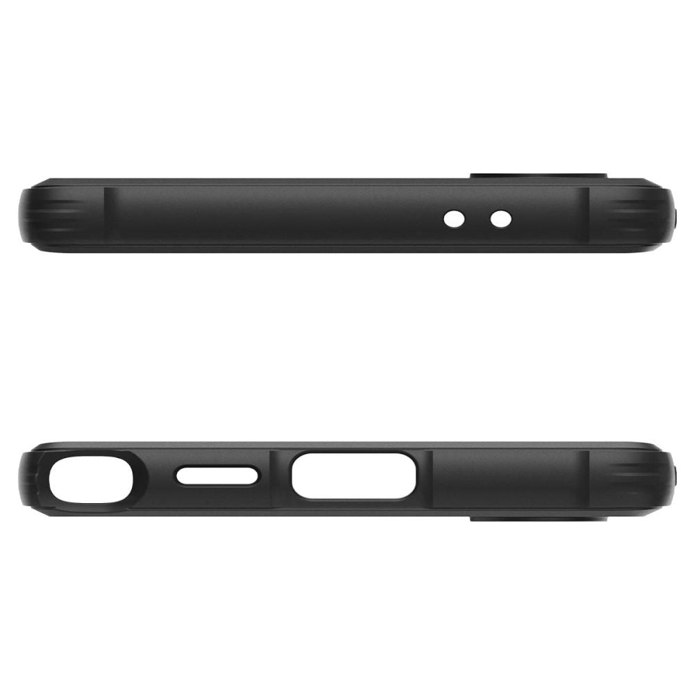 Custodia per Samsung Galaxy S24 Ultra S928, Spigen, Rugged Armour, Nero ACS07286