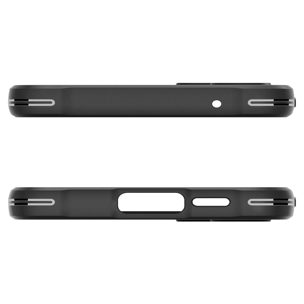 Custodia per Samsung Galaxy A55 5G A556, Spigen, Rugged Armour, Nero ACS07500