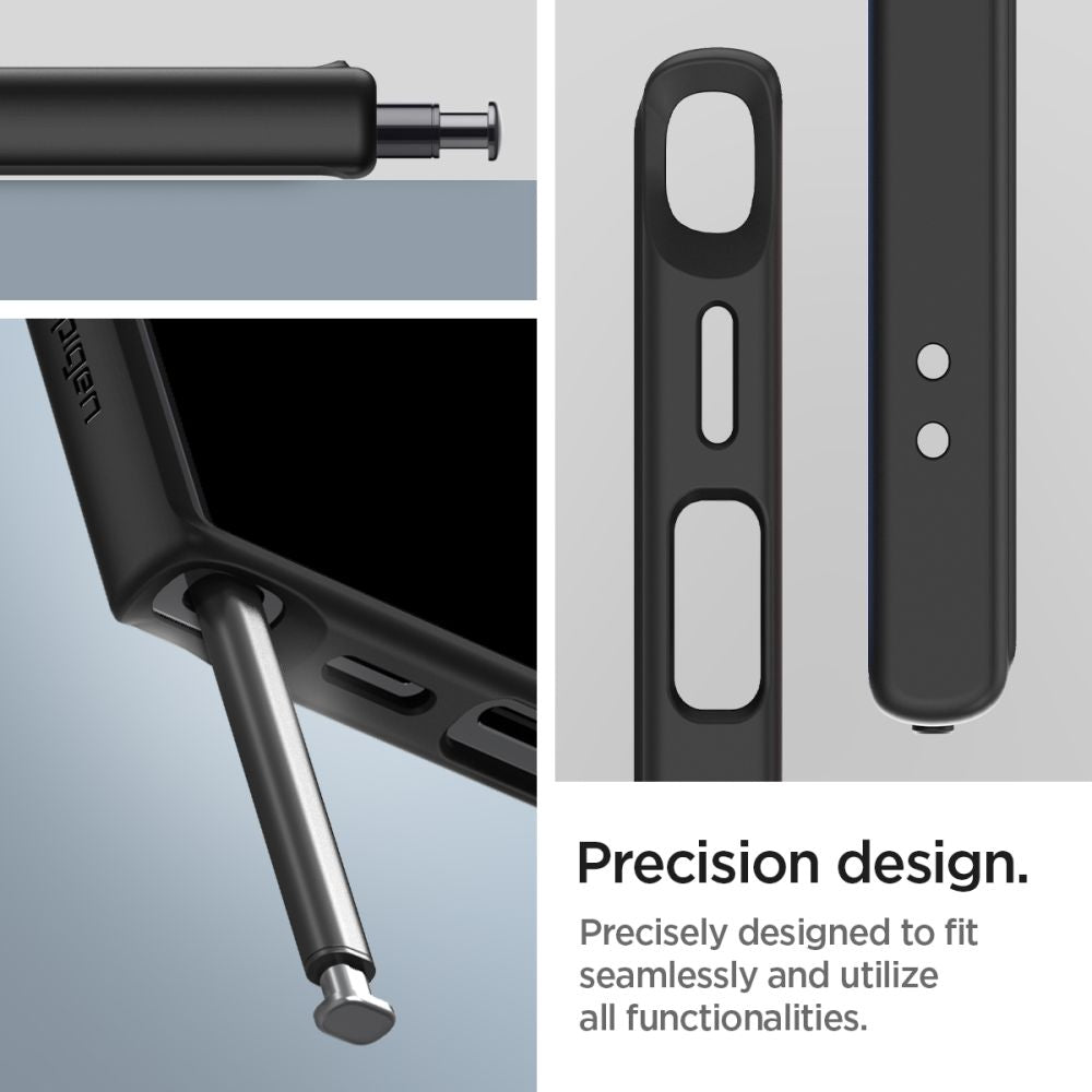 Custodia per Samsung Galaxy S24 Ultra S928, Spigen, Ultra Hybrid, Nero