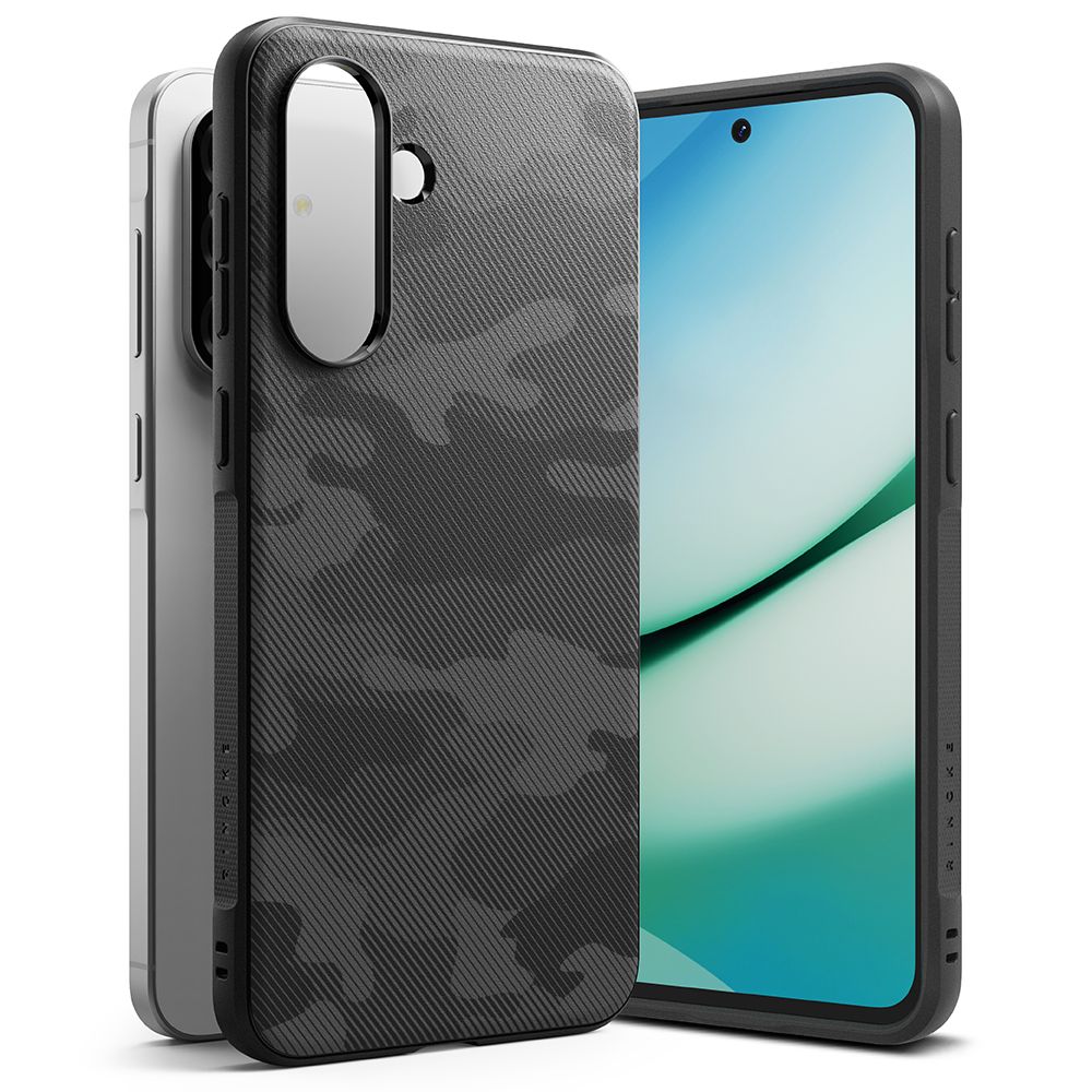 Custodia per Samsung Galaxy A36 A366, Ringke, Onyx Camo, Nera