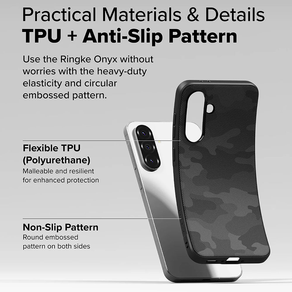 Custodia per Samsung Galaxy A56 A566 / A36 A366, Ringke, Onyx Camo, Nera