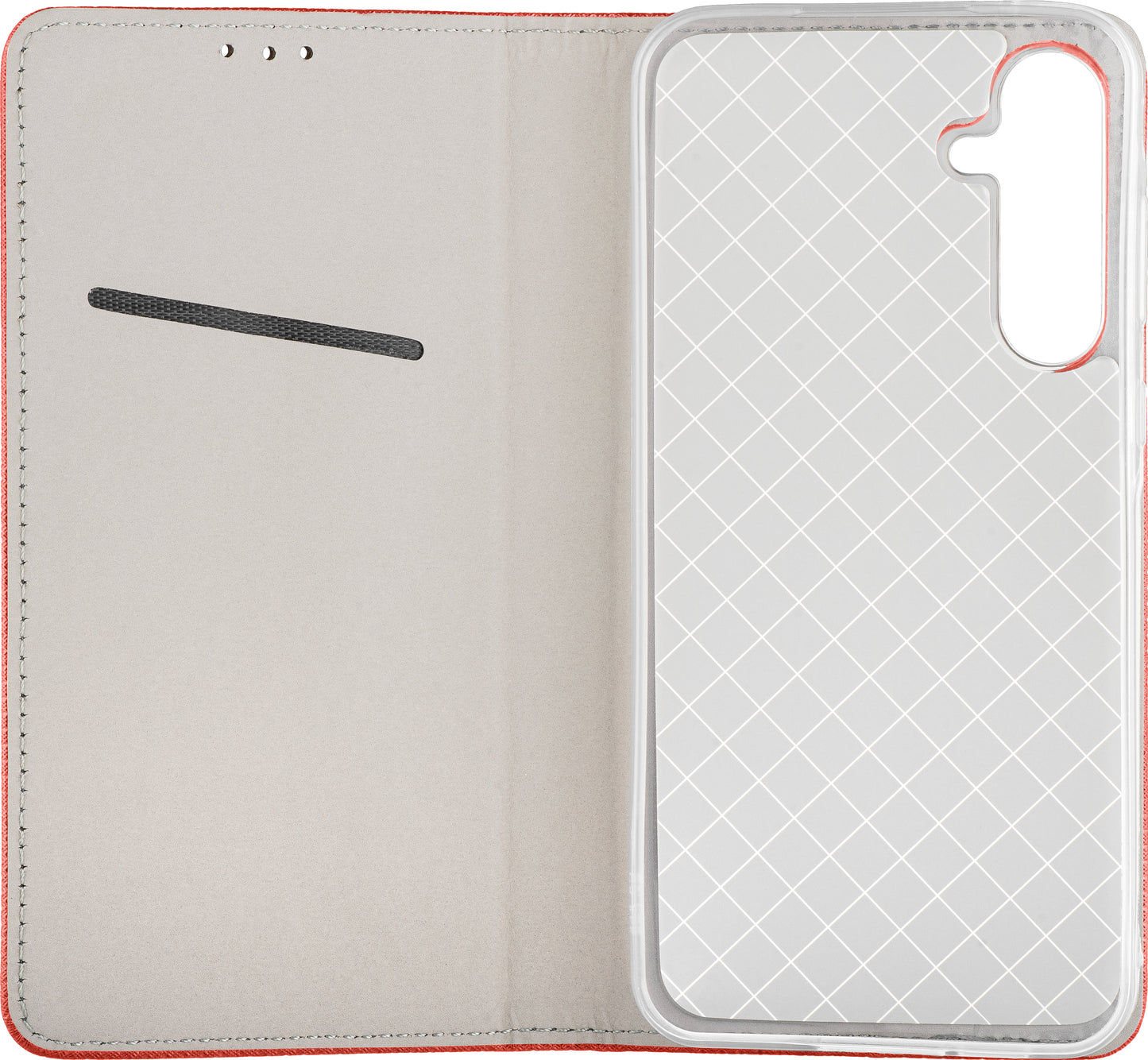 Custodia per Samsung Galaxy A17 4G / A17 5G, OEM, Smart Magnet, Rossa
