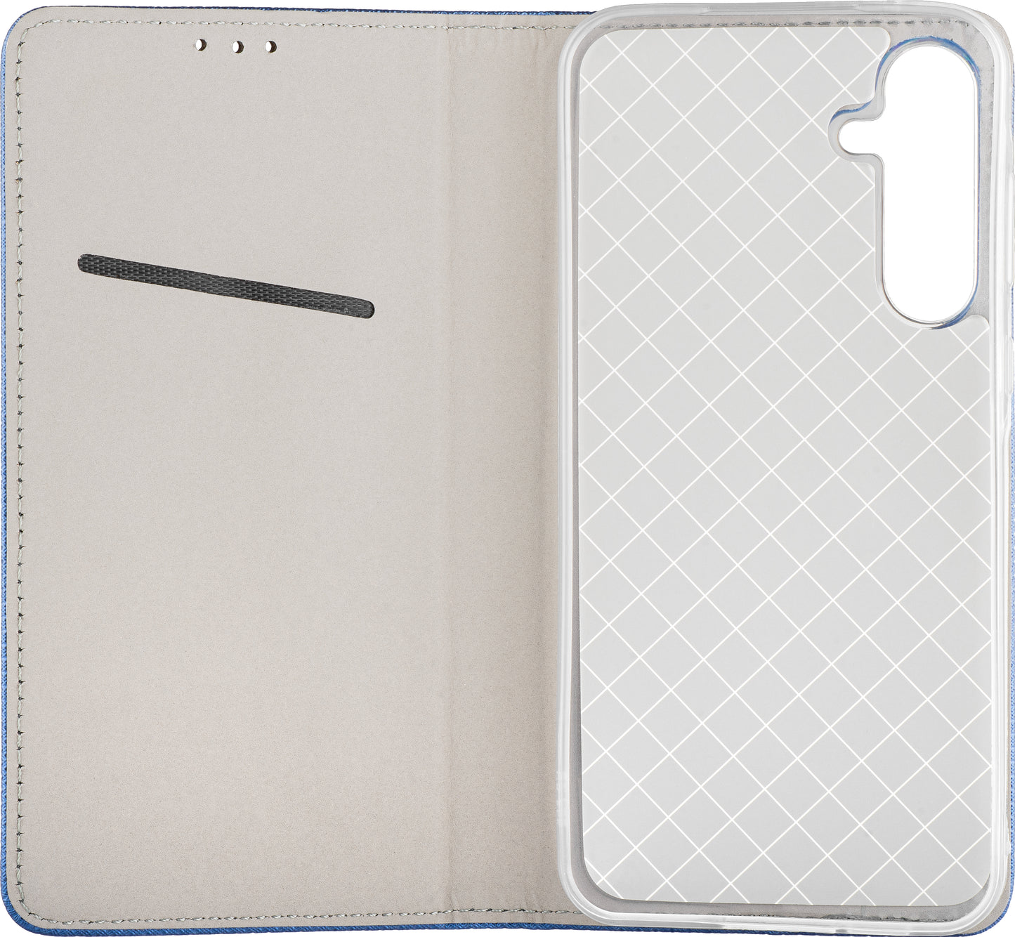 Custodia per Samsung Galaxy A17 4G / A17 5G, OEM, Smart Magnet, Blu Navy