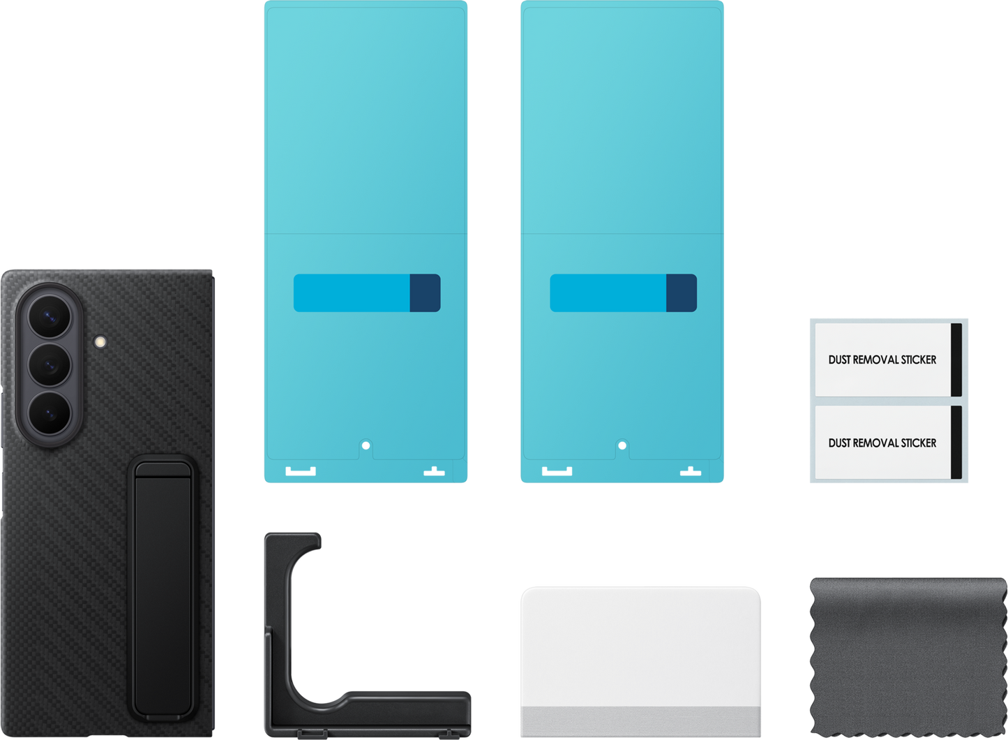 Custodia per Samsung Galaxy Z Fold8 Ultra F976, Carbon Standing, Nera EF-XF976SBEGWW