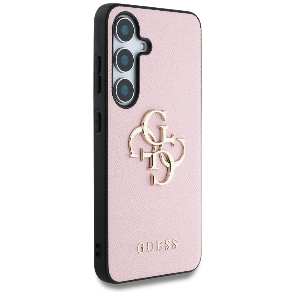 Custodia per Samsung Galaxy S25+ S936, Guess, 4G Grained Big and Classic Logo, Rosa, Ricondizionata