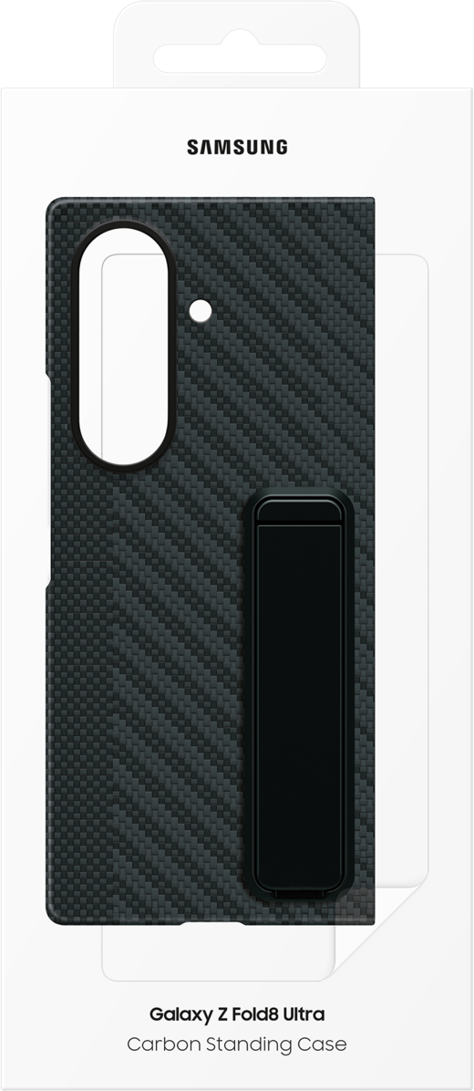 Custodia per Samsung Galaxy Z Fold8 Ultra F976, Carbon Standing, Nera EF-XF976SBEGWW