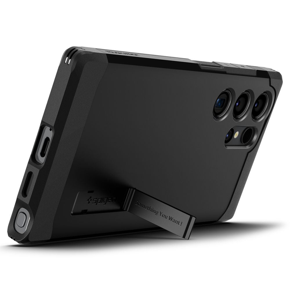 Custodia per Samsung Galaxy S24 Ultra S928, Spigen, Tough Armor, Nera ACS07300