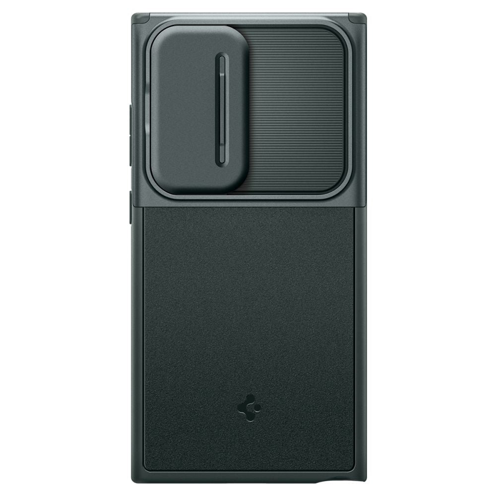 Custodia per Samsung Galaxy S24 Ultra S928, Spigen, OPTIK ARMOR, verde ACS07314