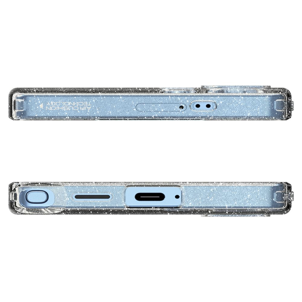 Custodia per Samsung Galaxy S25 Ultra S938, Spigen, Liquid Crystal Glitter, Trasparente ACS08950