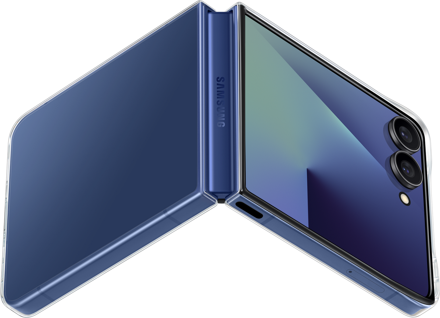 Custodia per Samsung Galaxy Z Flip7 F766, Clear Case, Trasparente EF-AF766CTEGWW