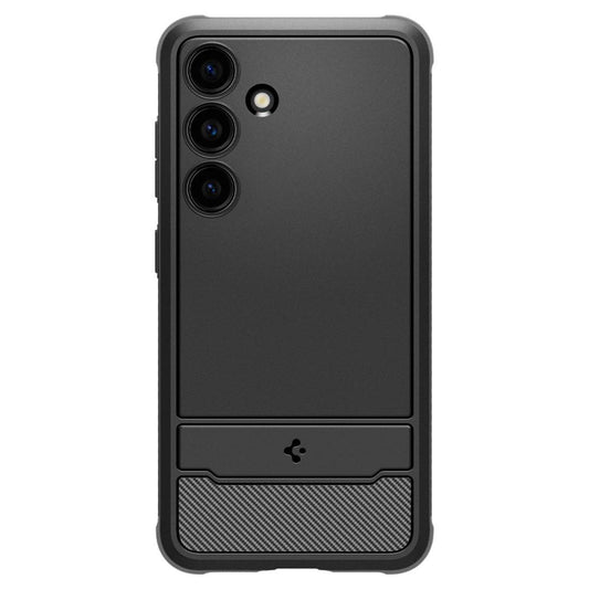 Custodia per Samsung Galaxy S24 S921, Spigen, Rugged Armour, Nero ACS07346