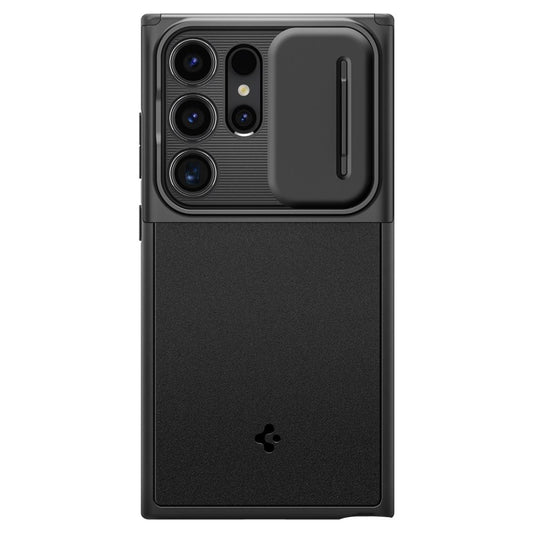 Custodia per Samsung Galaxy S24 Ultra S928, Spigen, OPTIK ARMOR, Nero ACS07313