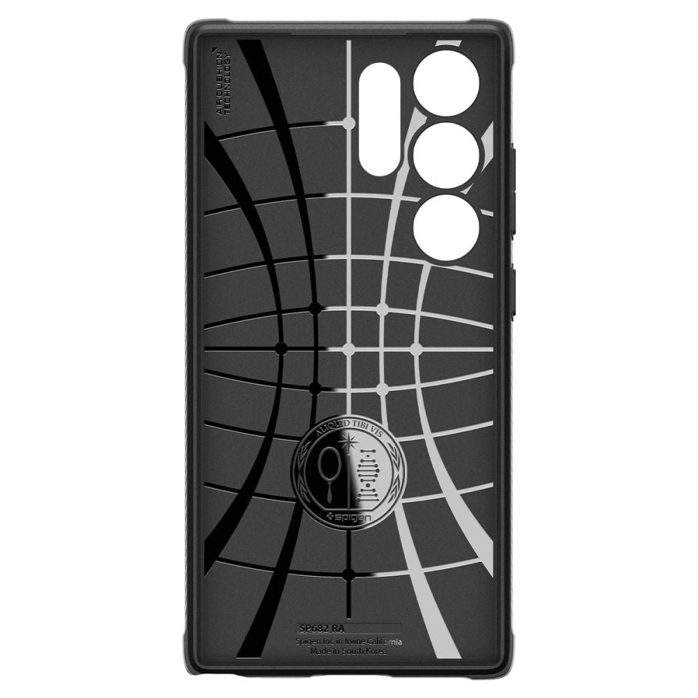 Custodia per Samsung Galaxy S24 Ultra S928, Spigen, Rugged Armour, Nero ACS07286