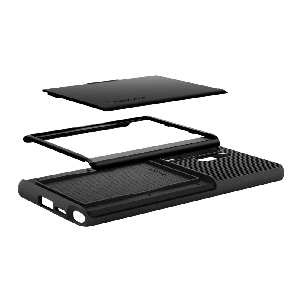 Custodia per Samsung Galaxy S25 Ultra S938, Spigen, Slim Armor CS, Nera ACS08967