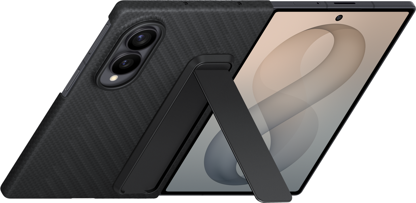 Custodia per Samsung Galaxy Z Fold8 F971, Carbon Standing, Nera EF-XF971SBEGWW
