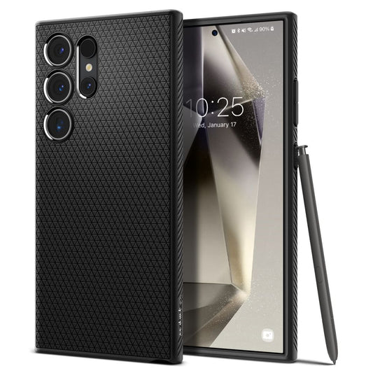Custodia per Samsung Galaxy S24 Ultra S928, Spigen, Liquid Air, Nero