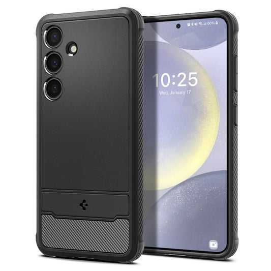 Custodia per Samsung Galaxy S24+ S926, Spigen, Rugged Armour, nera ACS07326