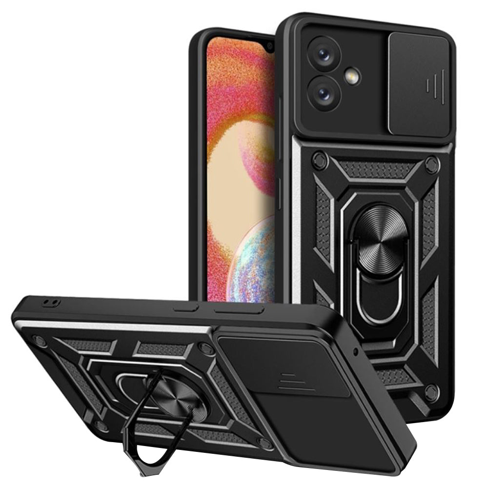 Custodia per Samsung Galaxy A04e A042 / M04 M045, Techsuit, CamShield, Nera