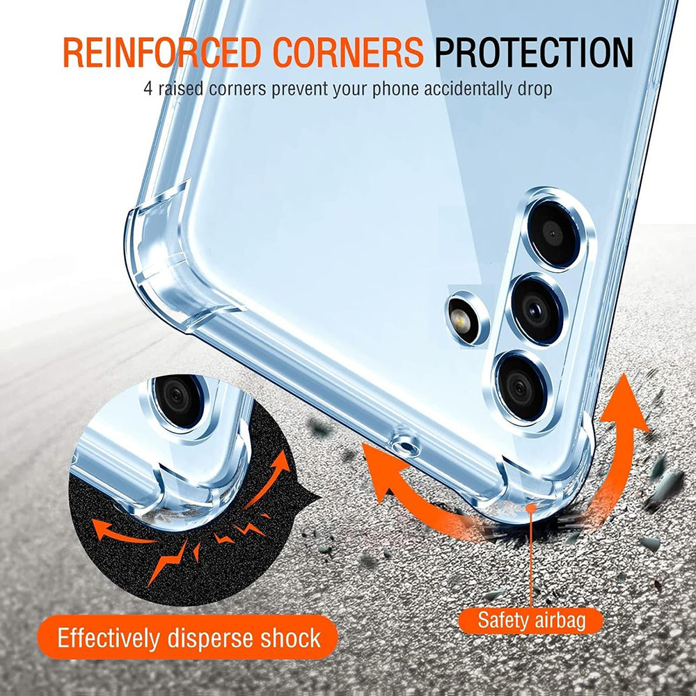 Custodia per Samsung Galaxy A04s A047 / A13 5G A136, Techsuit, Shockproof Clear, Trasparente