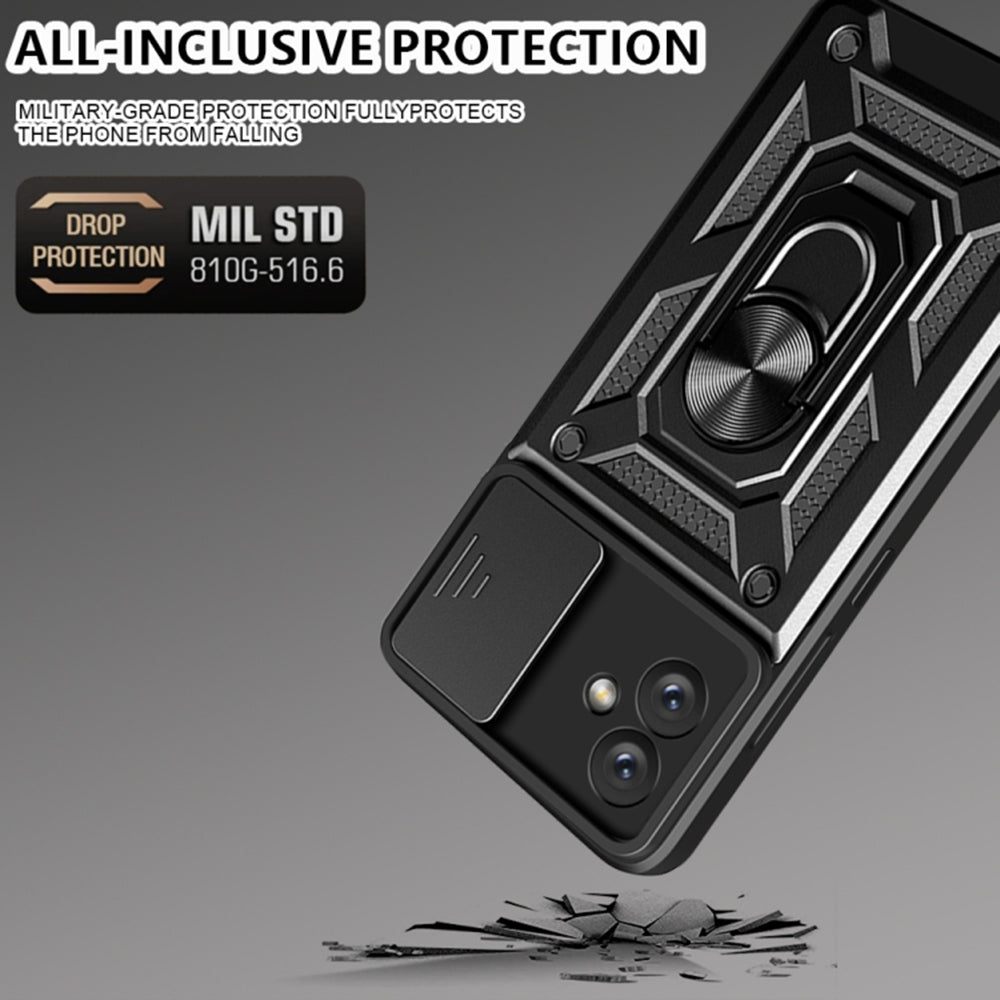 Custodia per Samsung Galaxy A05 A055, Techsuit, CamShield, Nera