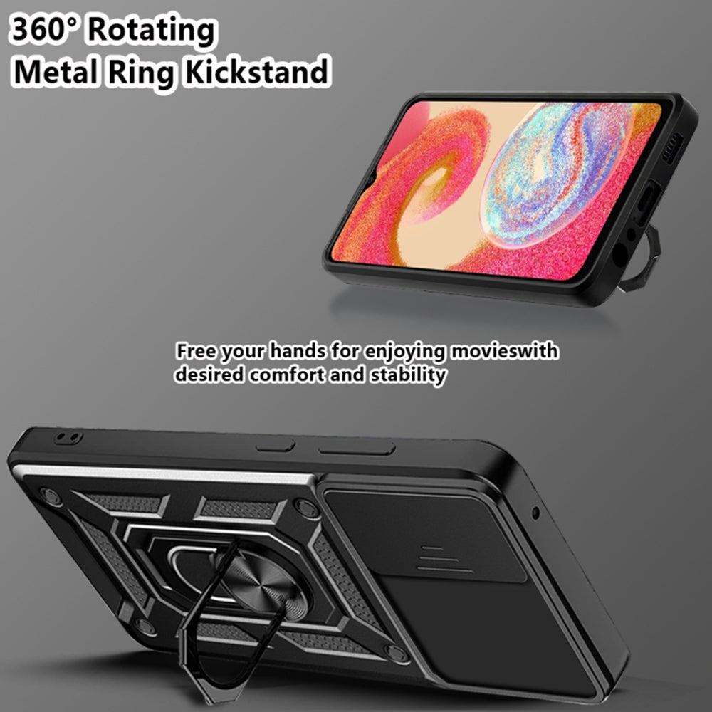 Custodia per Samsung Galaxy A05 A055, Techsuit, CamShield, Nera